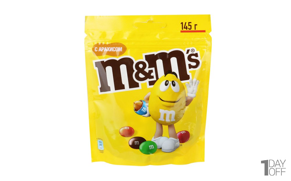 دراژه با مغز بادام‌زمینی ام اند امز (M&M’s) مقدار 145 گرم