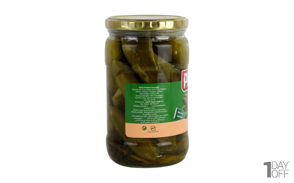 خیارشور معمولی پیک مقدار 650 گرم