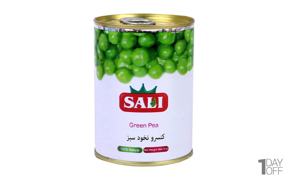 کنسرو نخود سبز سالی مقدار 380 گرم