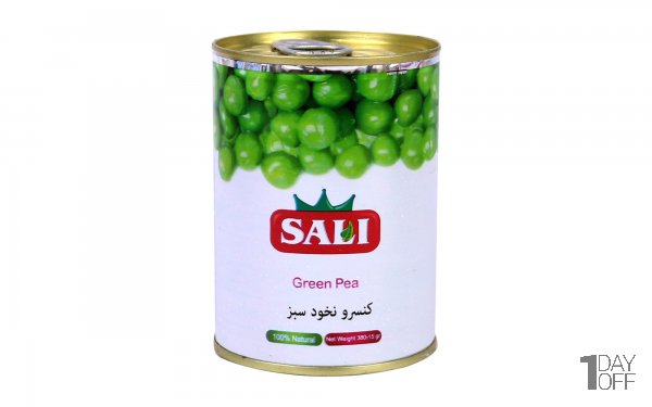 کنسرو نخود سبز سالی مقدار 380 گرم