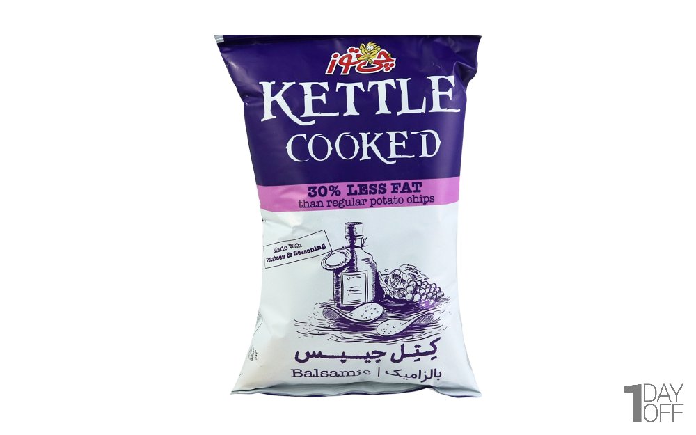 کتل چیپس بالزامیک با 30 درصد چربی کم‌تر چی‌توز مقدار 60 گرم