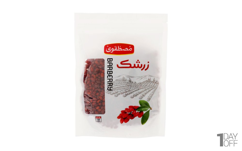 زرشک مصطفوی پاکتی مقدار 150 گرم