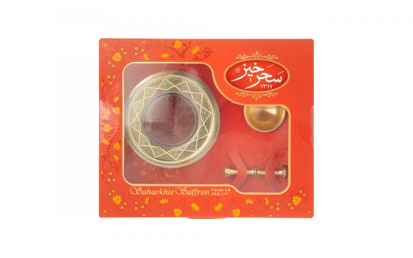 زعفران سرگل سحرخیز طرح خاتم کادویی مقدار 4 گرم