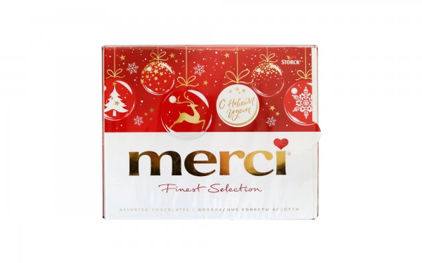شکلات هدیه مرسی (merci) مخلوط طعم‌های مختلف مقدار 250 گرم