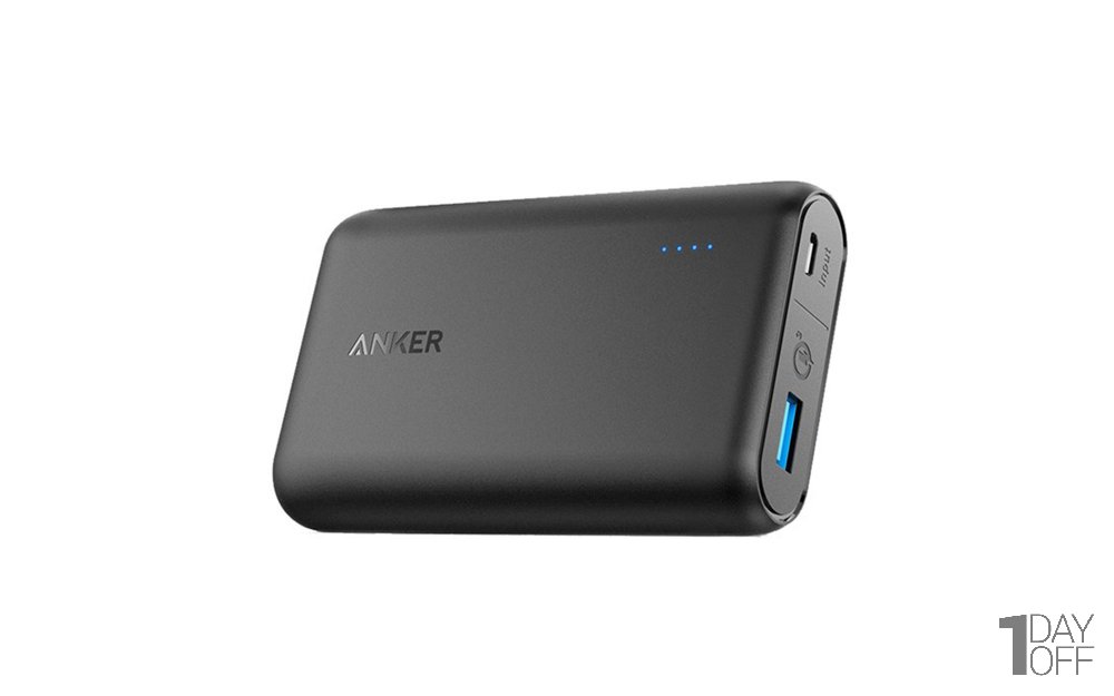 پاوربانک انکر مدل A1266 PowerCore Speed With Quick Charge 3.0 با ظرفیت 10000 میلی‌آمپر ساعت