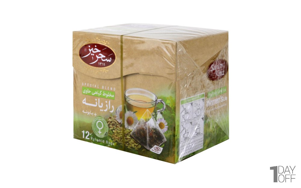 دمنوش رازیان و بابونه سحرخیز بسته 12 عددی
