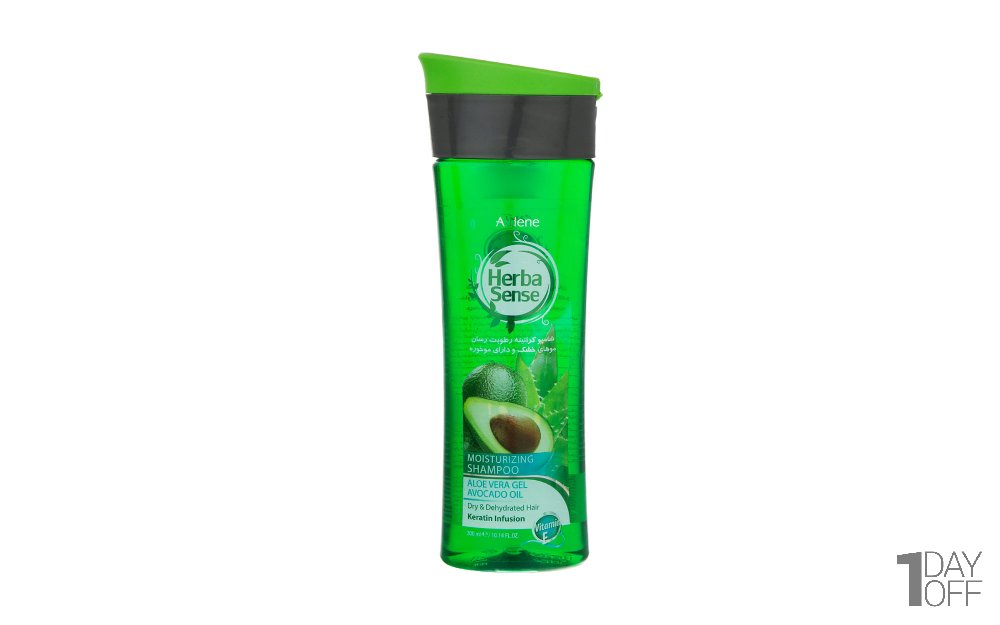 شامپو کراتینه رطوبت‎رسان با عصاره آلوئه‌ورا و روغن جوجوبا آردن مدل HRBASENSE مقدار 300 میلی‌لیتر