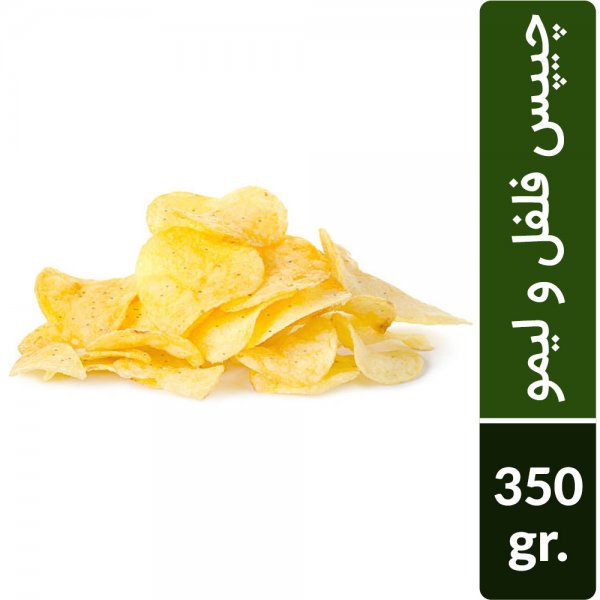 چیپس سنتی فله با طعم فلفل و لیمو ترش مقدار 350 گرم