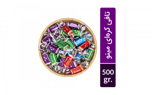 تافی کره‌ای مینو مقدار 500 گرم