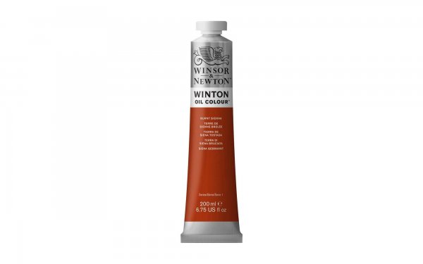 رنگ روغن وینزور (Winsor) سری Winton مقدار 200 میلی‌لیتر رنگ BURNT SIENNA