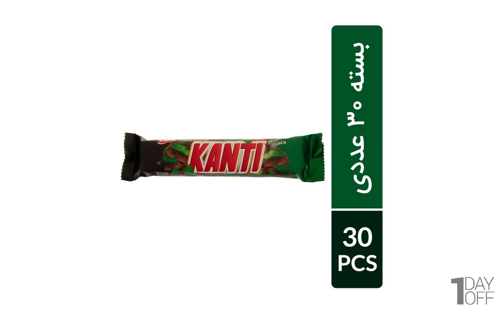 ویفر کاراملی با طعم نعنا کانتی کوپا بسته 30 عددی 