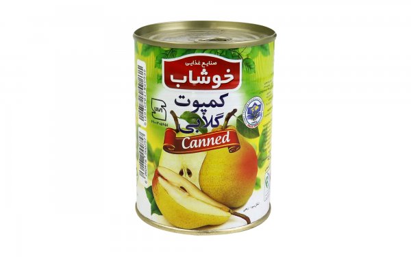 کمپوت گلابی خوشاب مقدار 350 گرم 