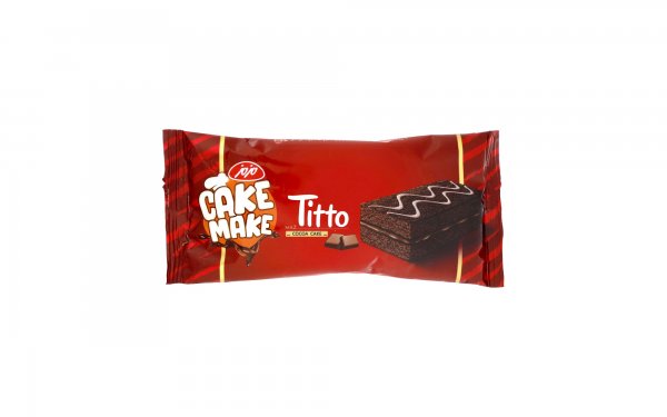 کیک دولایه اسفنجی کاکائویی با مغزی کرم کاکائو کیک میک مزمز مقدار 42 گرم