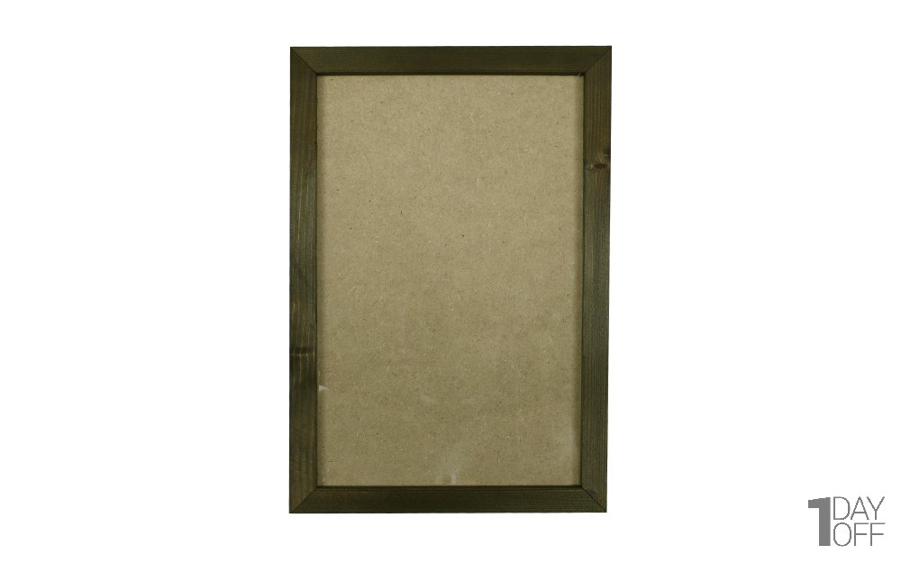 قاب عکس چوبی دست ساز ابعاد 22x32 سانتی‌متر رنگ گردویی