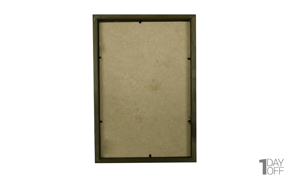 قاب عکس چوبی دست ساز ابعاد 22x32 سانتی‌متر رنگ گردویی