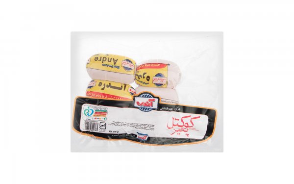 کوکتل پنیری 55‌ درصد گوشت‌ قرمز آندره مقدار 300 گرم 