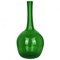 گلدان شیشه‌ای دست‌ساز طرح جام کد 201 رنگ سبز زمردی
