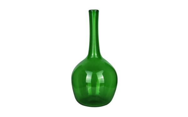گلدان شیشه‌ای دست‌ساز طرح جام کد 201 رنگ سبز زمردی