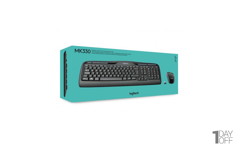 موس و کیبرد بی‌سیم لاجیتک مدل MK330 با ضمانت 24 ماهه الماس رایان ایرانیان