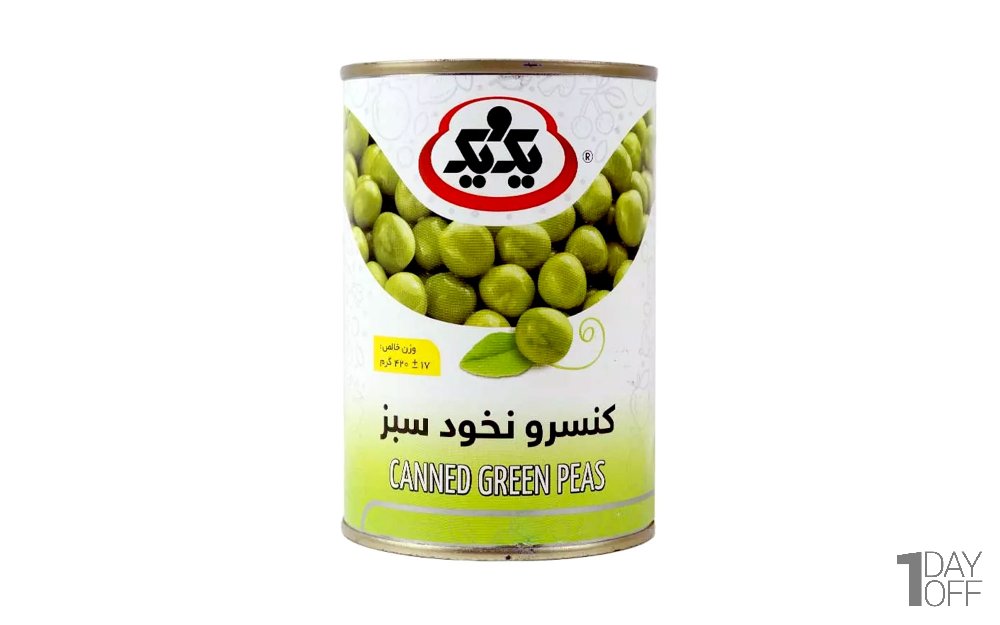کنسرو نخود  سبز یک و یک مقدار 420 گرم