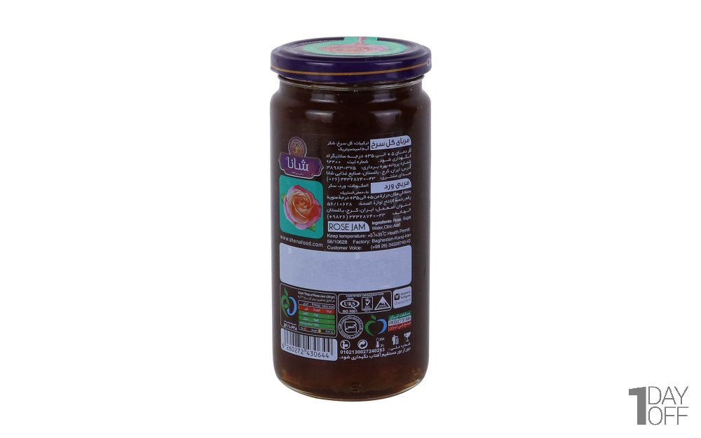 مربا گل سرخ شانا مقدار 570 گرم