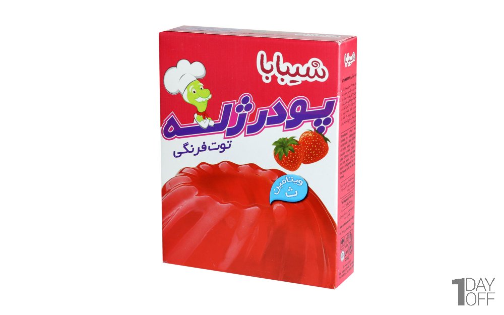 پودر ژله توت فرنگی شیبابا