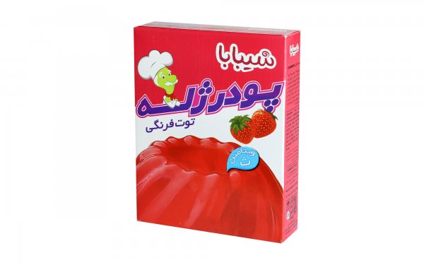 پودر ژله توت فرنگی شیبابا