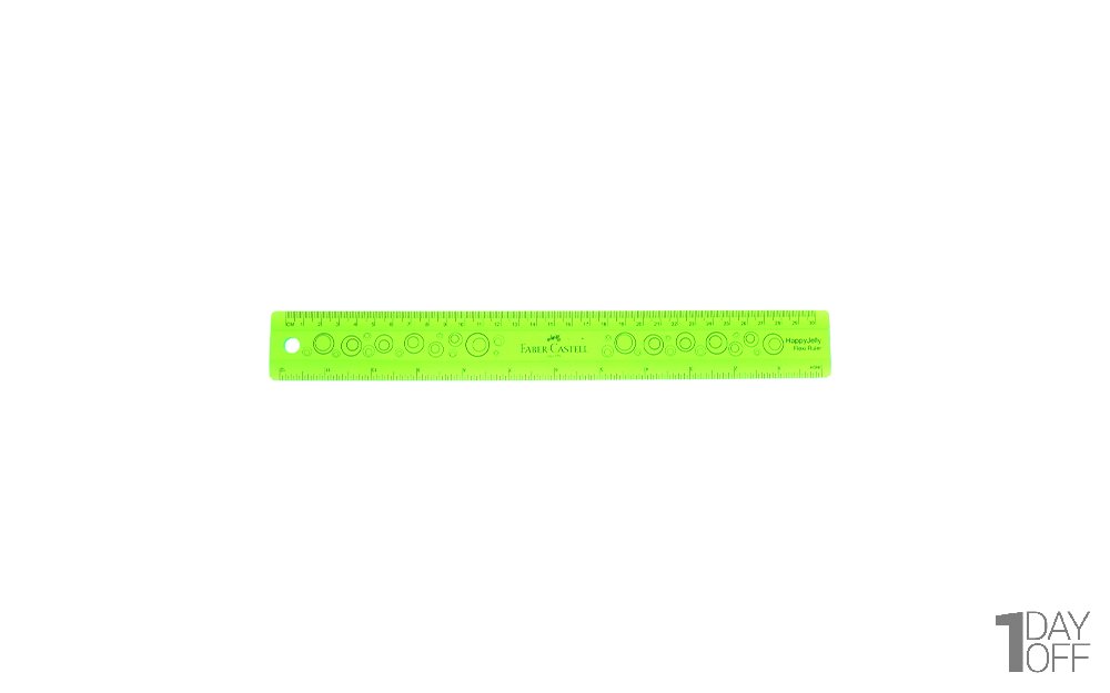 خط‌کش ژله‌ای فابر کاستل (Faber Castell)  30 سانتی‌متری رنگ سبز