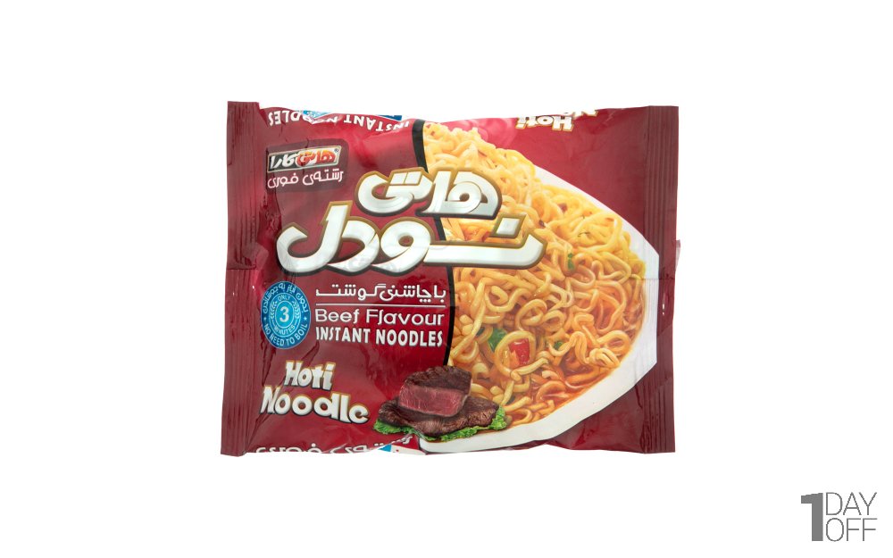 نودل گوشت هاتی‌کارا گلستان مقدار 75 گرم