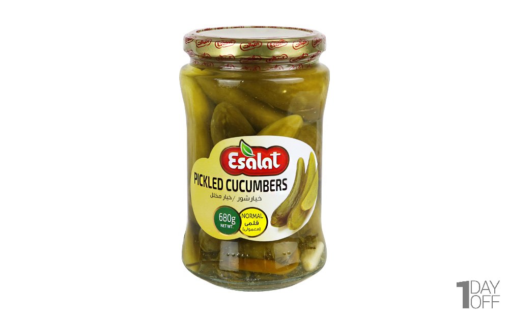 خیارشور قلمی اصالت مقدار 680 گرم