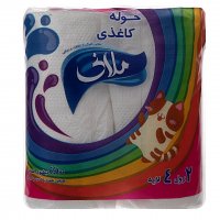 دستمال حوله‌ای چهارلایه ملانی مدل Cat بسته 2 رول