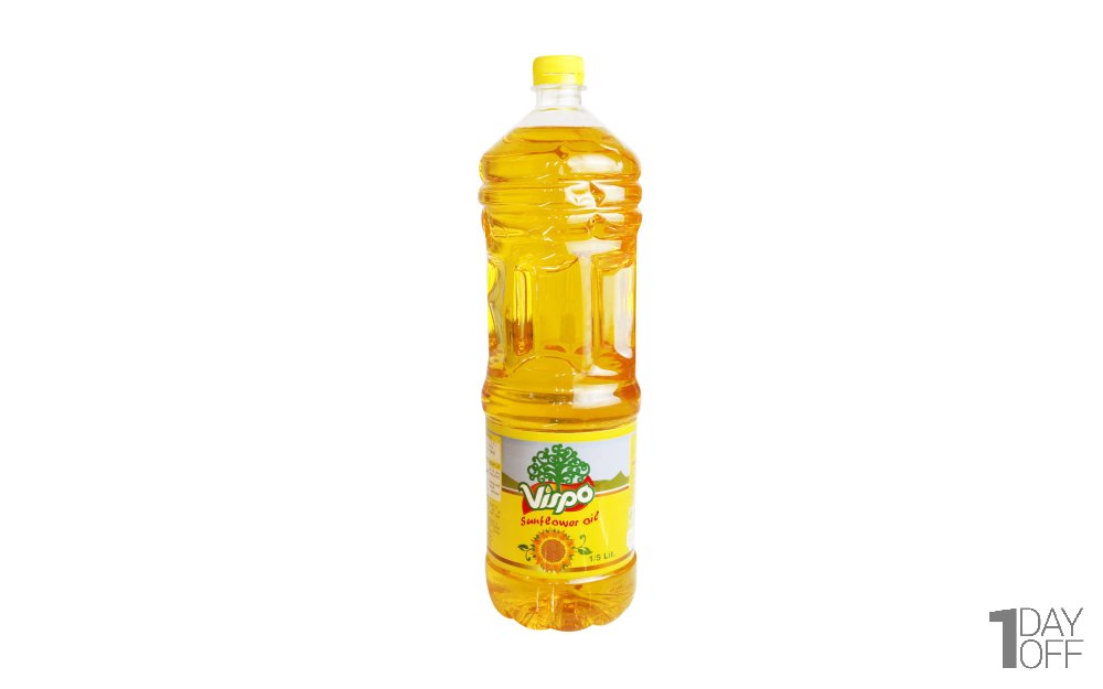 روغن مایع آفتابگردان ویسپو مقدار 1.5 لیتر