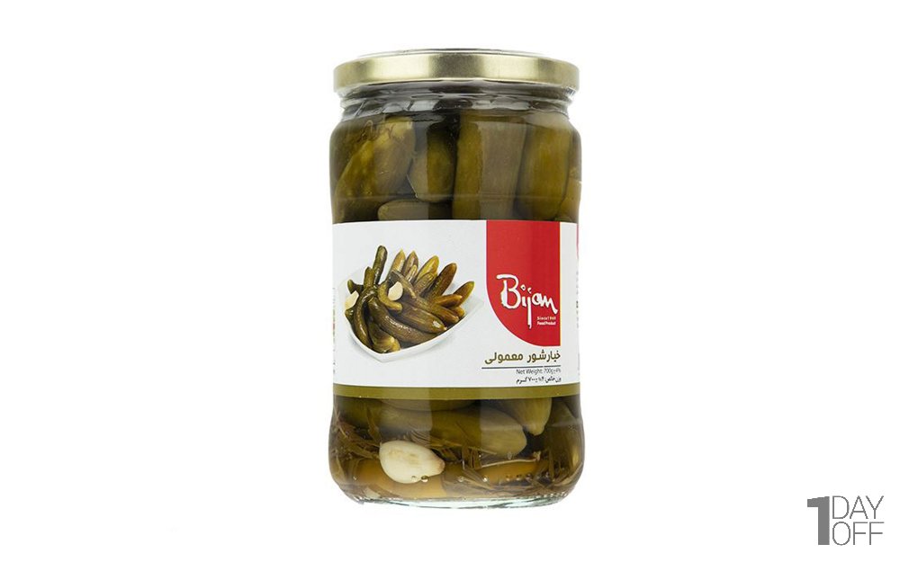خیارشور معمولی بیژن مقدار 680 گرم