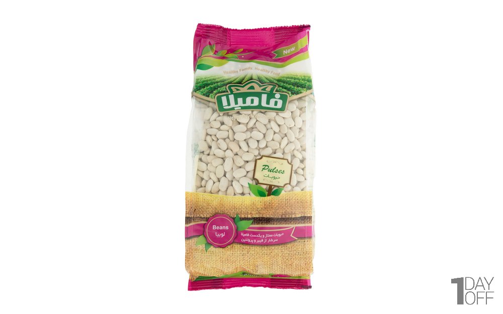 لوبیا سفید فامیلا مقدار 900 گرم