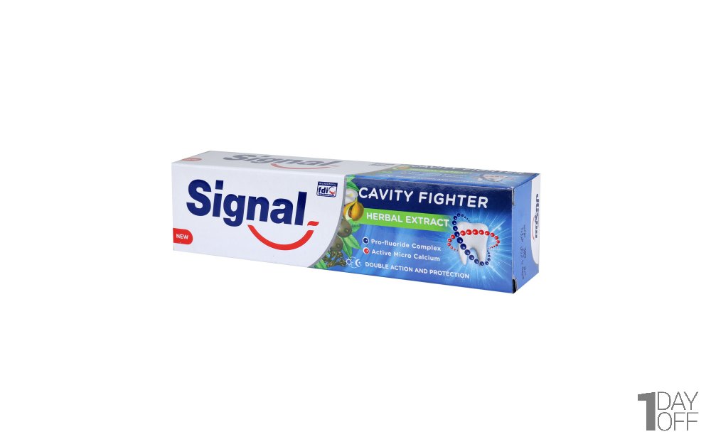 خمیردندان ضد پوسیدگی گیاهی سیگنال (Signal) مقدار 100 میلی‌لیتر