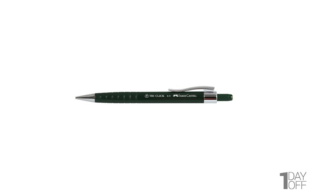  مداد نوکی 0.5 میلی‌متری فابر کاستل (Faber Castell) مدل Tri Click رنگ سبز تیره 