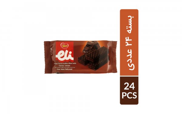 ویفر کاکائویی لینا بسته 24 عددی 