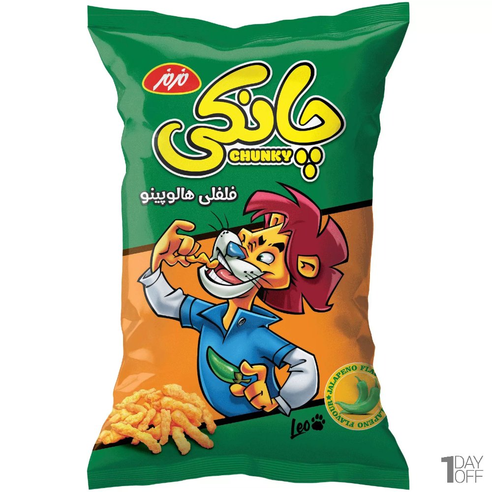 اسنک چانکی فلفل هالوپینو مزمز مقدار 90 گرم