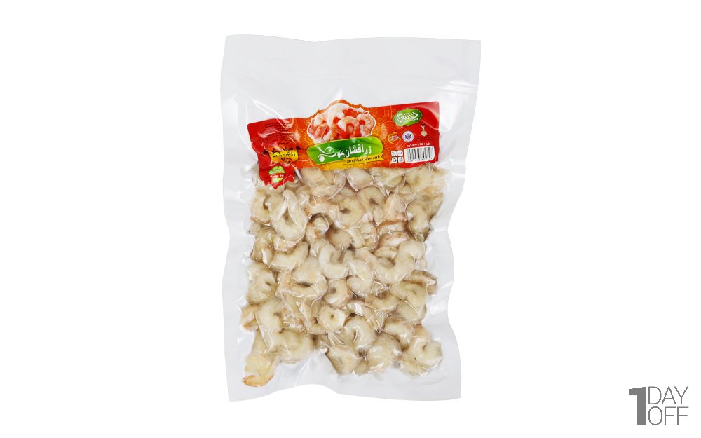 فیله میگو رگ‌گیری شده 91-110 زرافشان جنوب مقدار 500 گرم