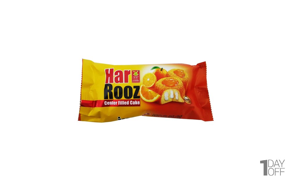 کیک کرم‌دار با طعم پرتقال HarRooz آناتا مقدار 60 گرم