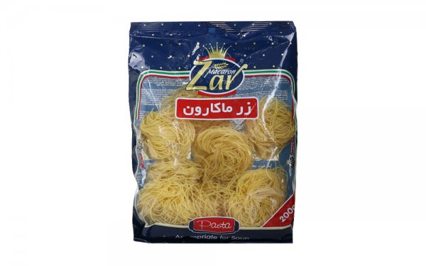 ورمیشل آشیانه‌ای زر ماکارون مقدار 200 گرم