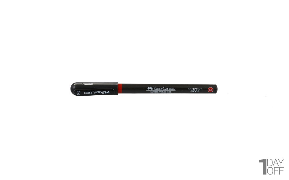 خودکار قرمز  0.5 میلی‌متری فابر کاستل (Faber Castell) مدل Super True Gel