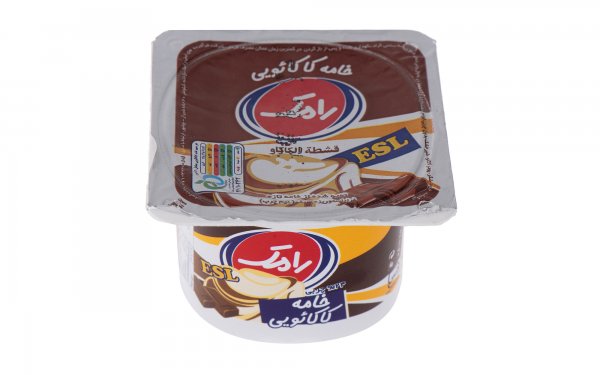 خامه کاکائویی نیم‌چرب رامک مقدار 100 گرم