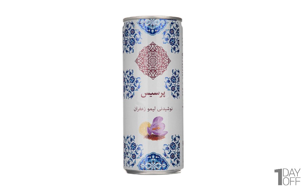 نوشیدنی لیمو زعفران پرسیس مقدار 240 میلی‌لیتر