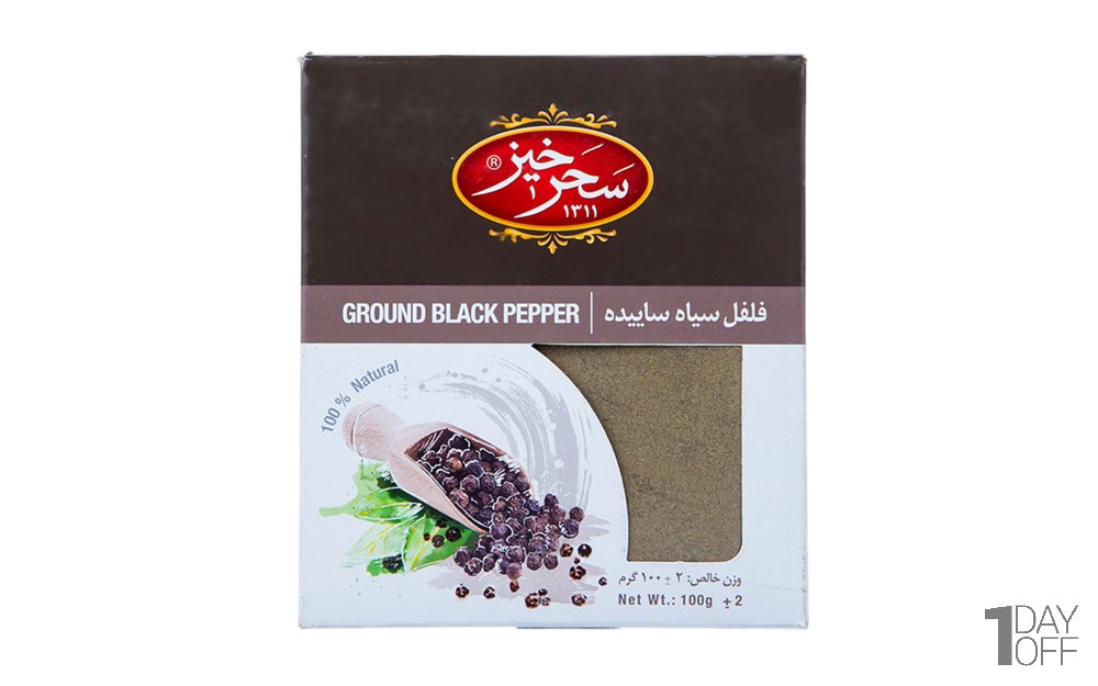 پودر فلفل سیاه سحرخیز مقدار 100 گرم
