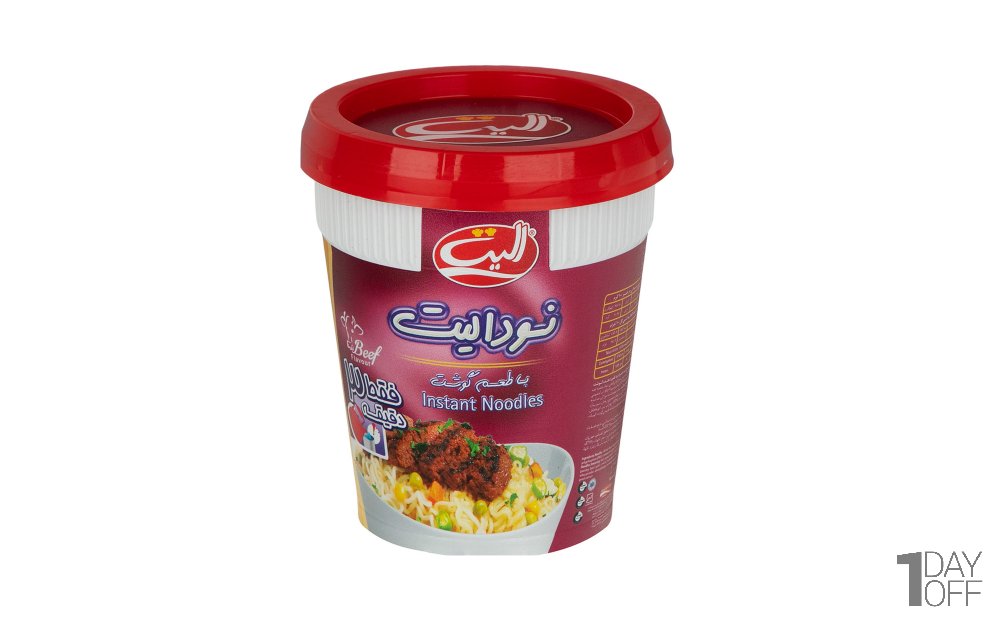 نودل با طعم گوشت الیت مقدار 65 گرم