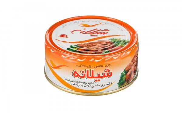 کنسرو ماهی تون با روغن شیلانه مقدار 120 گرم