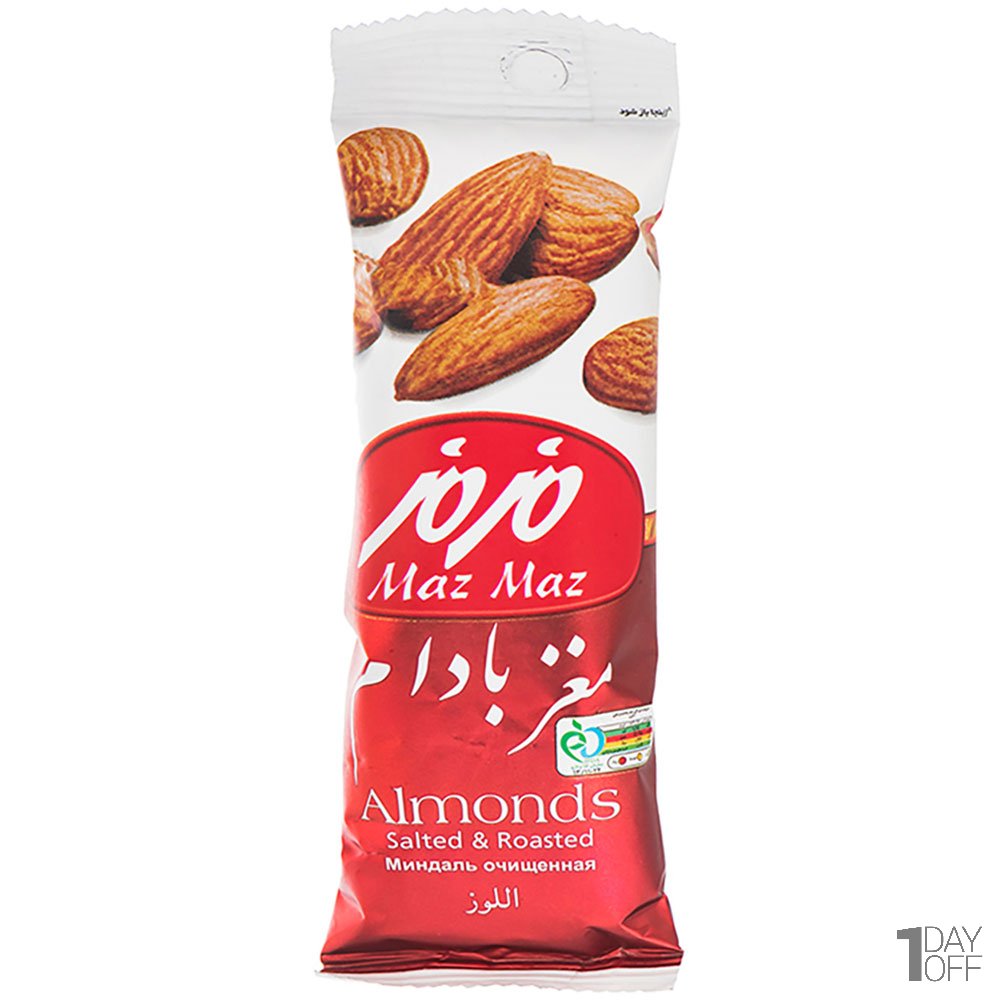 مغز بادام مزمز مقدار 37 گرم