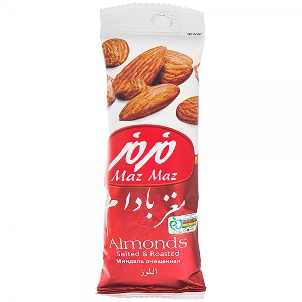 مغز بادام مزمز مقدار 37 گرم