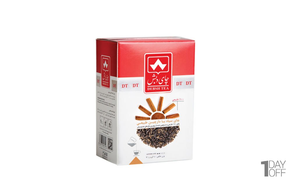 چای سیاه با دارچین دبش مقدار 100 گرم